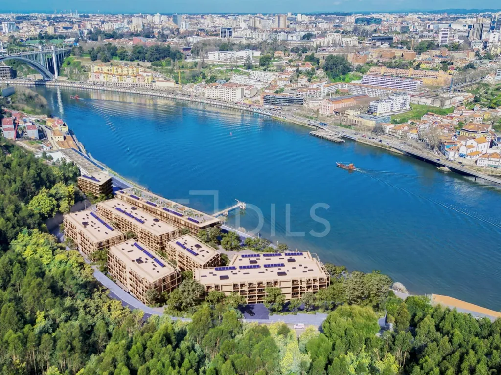 Õhuvaade - T2 Apartment with River View in Vila Nova de Gaia