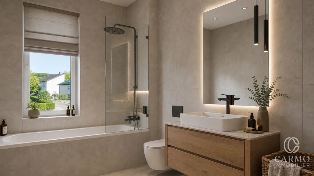 Bagni - New 2-Bedroom Apartment with Loggia in Mertert