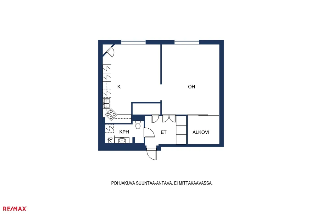 Plan - Bright Apartment with High Ceilings in Etu-Töölö