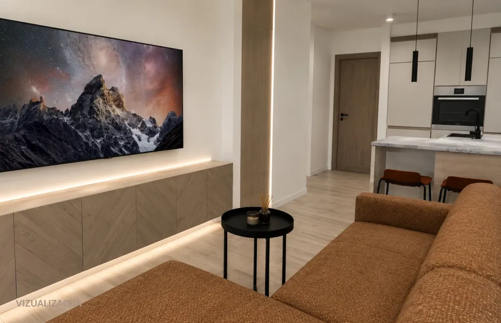 Elutuba - 2-Bedroom Apartment with City View in Vilnius