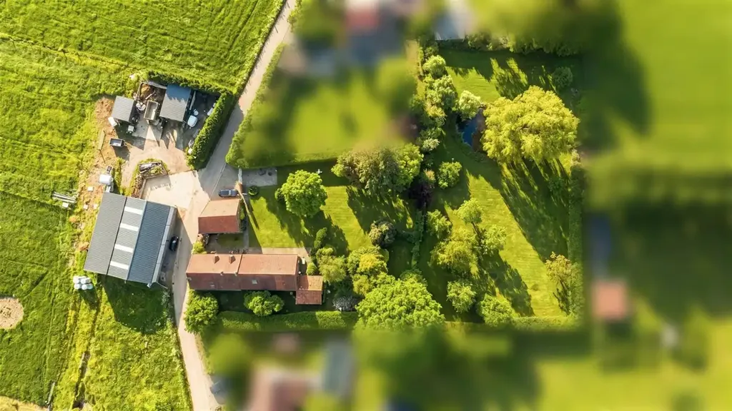 Vue aérienne - Fermette à Renover avec Jardin à Herfelingen