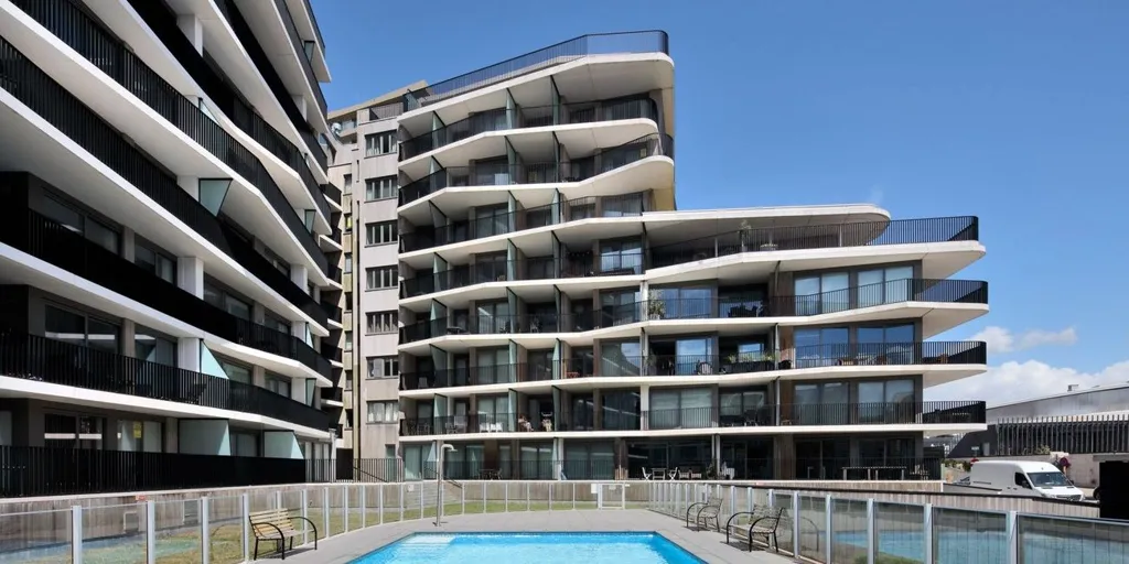Vue aérienne - Appartement avec Terrasses à Oostende