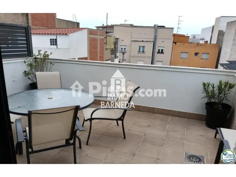 Terrasse - Apartment with South Terrace in Roses Centre
