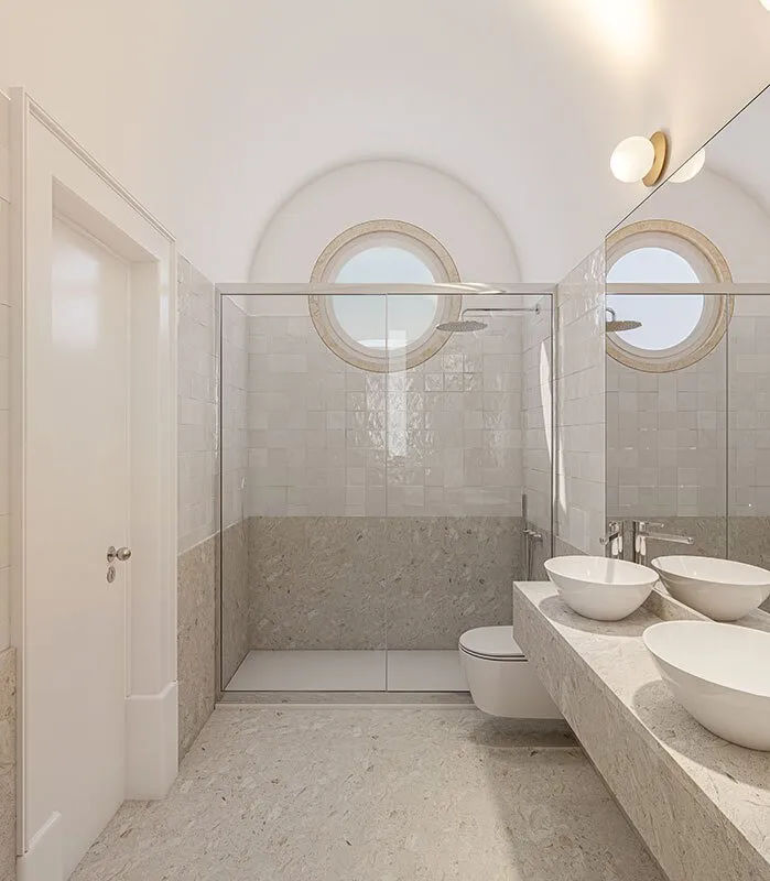 Salles de bain - New Build Apartment with Pool in Intendente, Lisbon