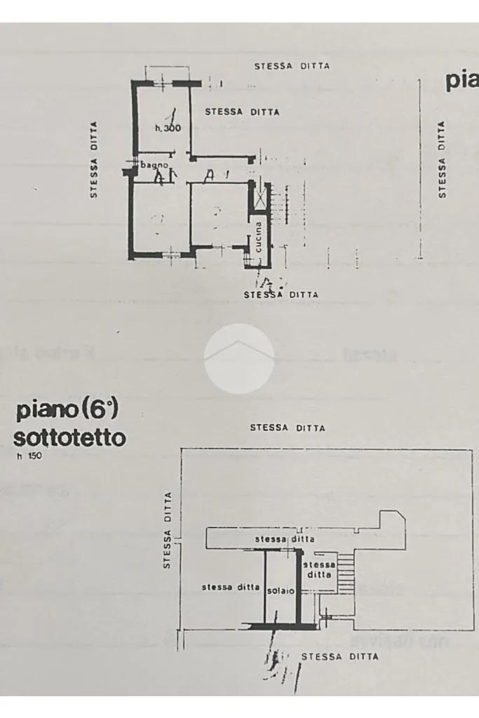 Plan - First Floor Flat with Balcony in Milan South