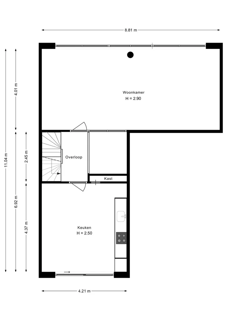 Plaan - South-Facing Apartment in Amsterdam
