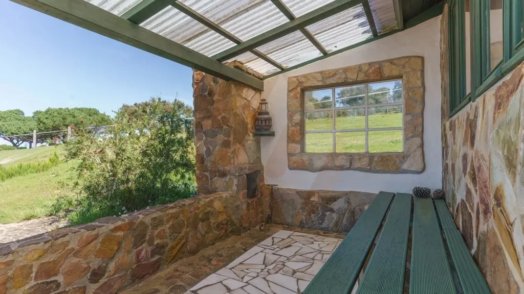 Terrasse - Equestrian Villa with Water View in Beja District