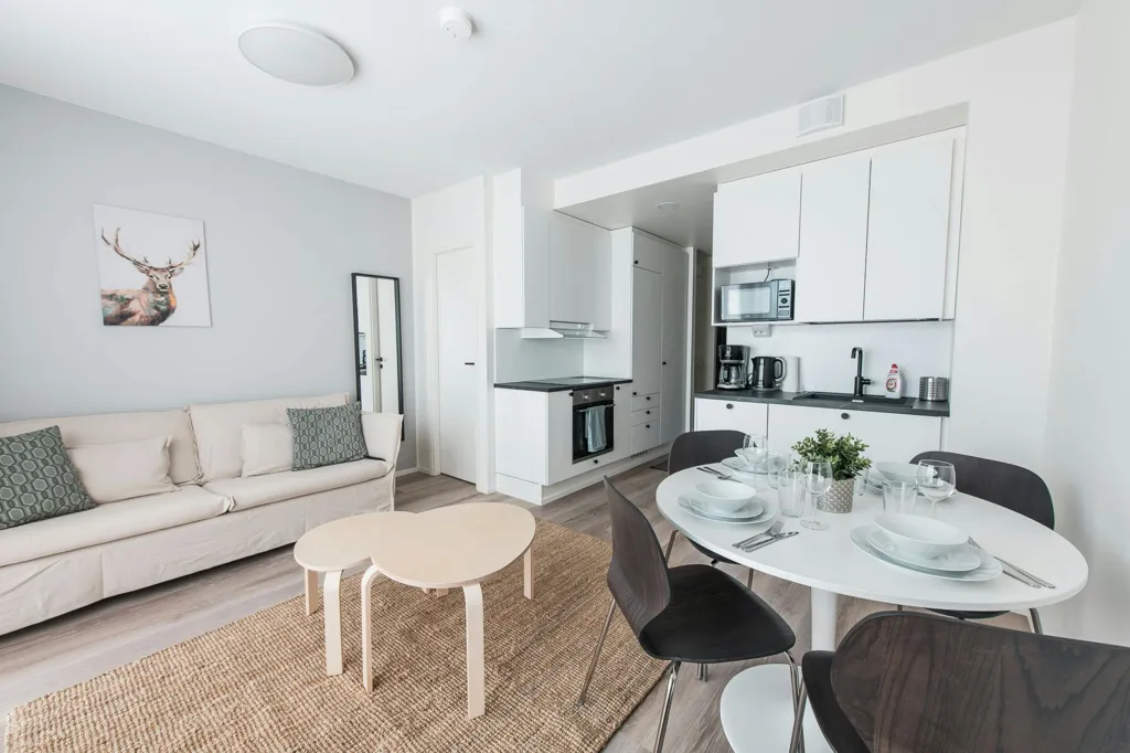 Soggiorno - 1-Bedroom Apartment with Parking in Vantaa
