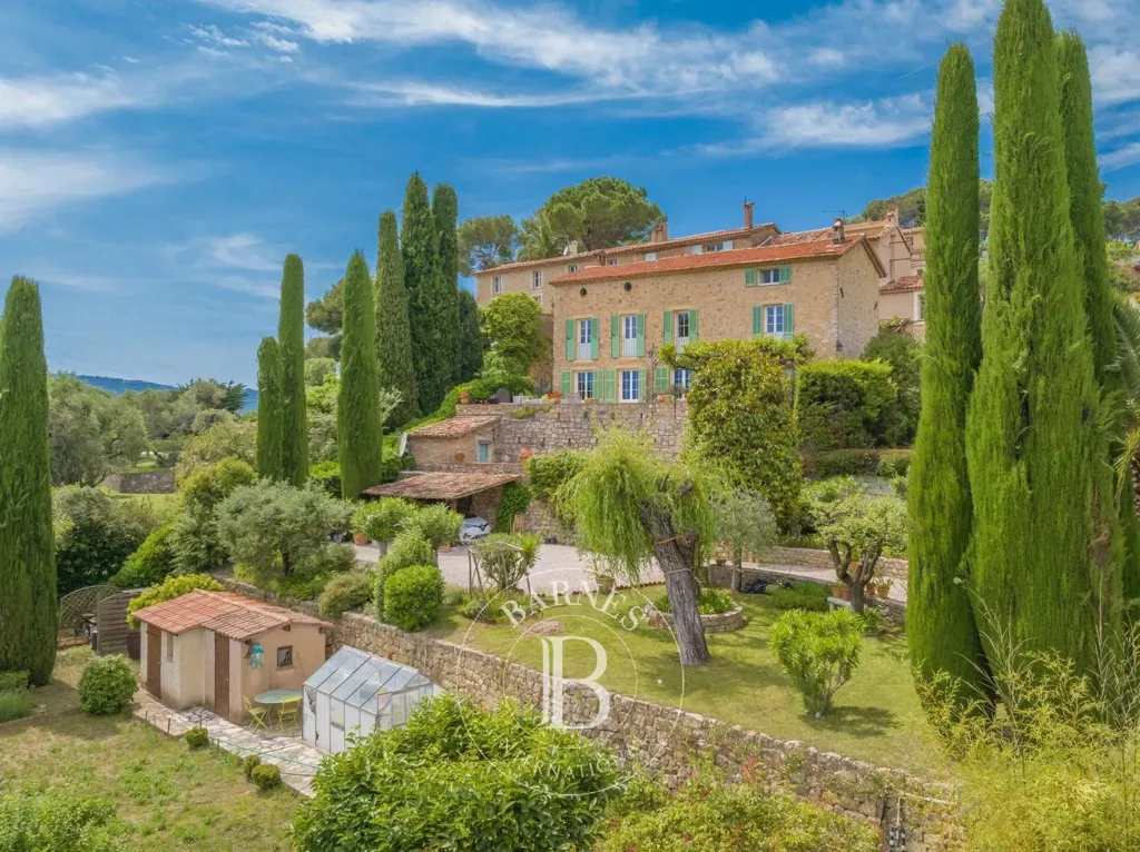 Vue aérienne - Villa de Luxe avec Vue Mer à Mougins
