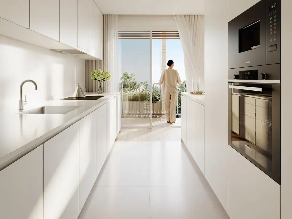 Köök - Luxury Flat with Green Spaces in Requesende, Porto