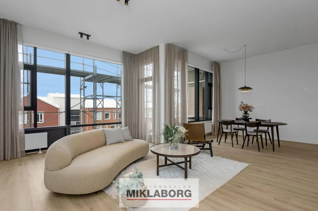 Soggiorno - New Flat with Balcony in Hafnarbraut