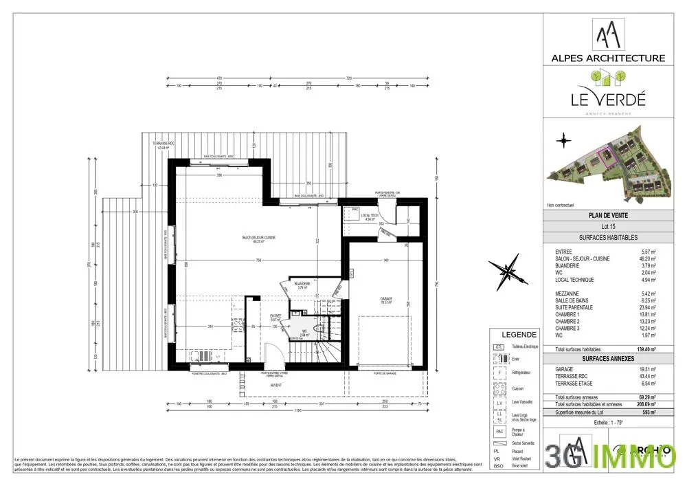 Plaan - 5-Bedroom House with Garden in Seynod