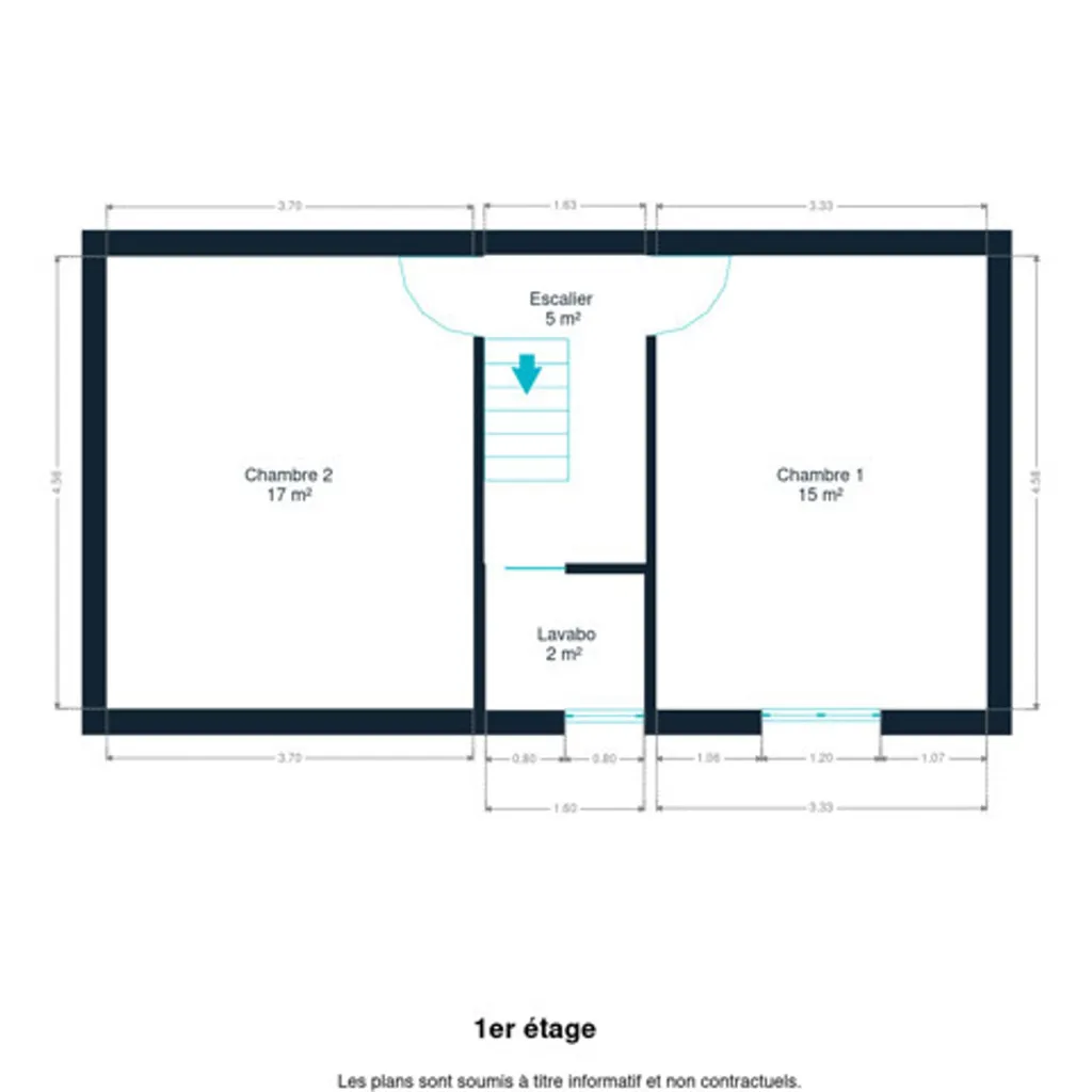 Plan - Maison 4 Façades avec Jardin et Garage à Berzée