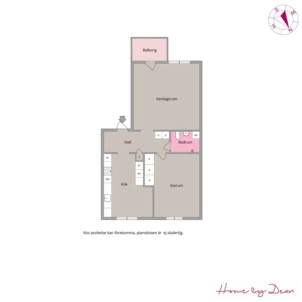 Planimetria - Renovated Apartment with Balcony in Visby