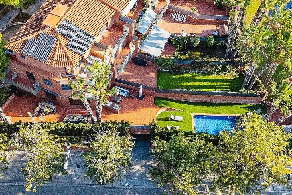 Vue aérienne - Luxury Semidetached House with Sea View in Sitges