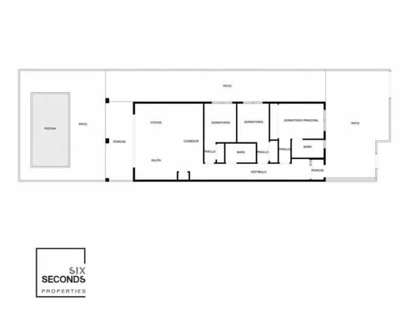 Planimetria - Luxury Villa with Pool in El Chaparral, Torrevieja