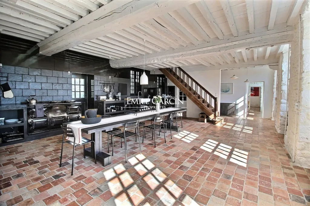 Kitchen - 18th Century Priory with Garden in Normandy