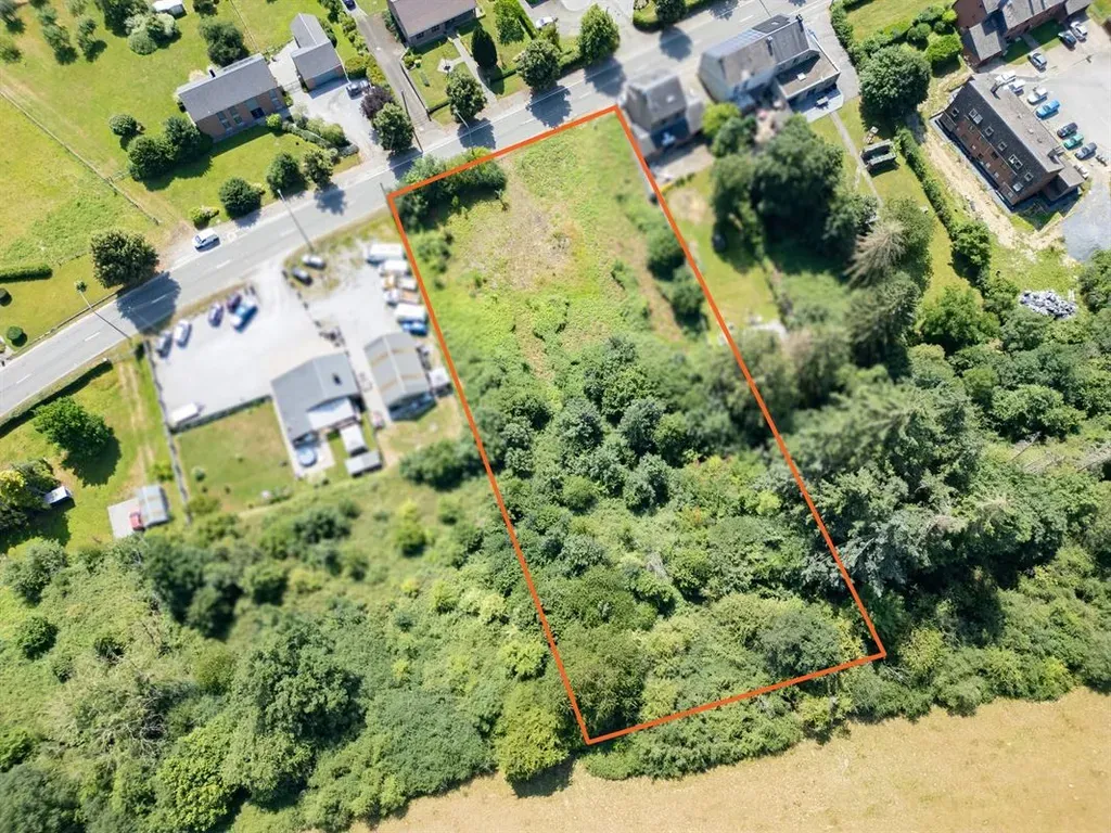 Vue aérienne - Terrain CU2 pour Villas et Appartements à Marche-en-Famenne
