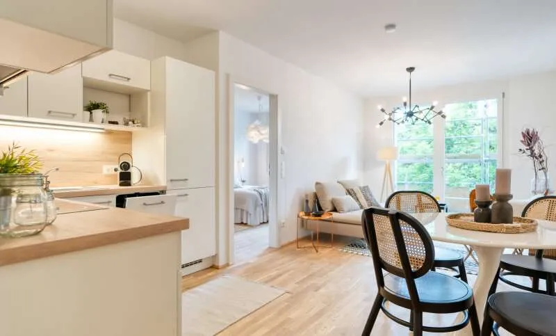 Sala da pranzo - Modern Apartment with Terrace in 10th District