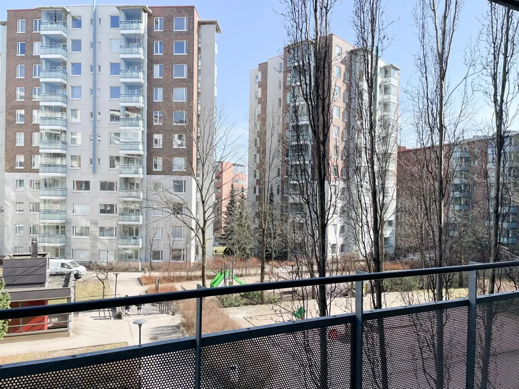 Balcony - Renovated Flat with Private Sauna in Sörnäinen