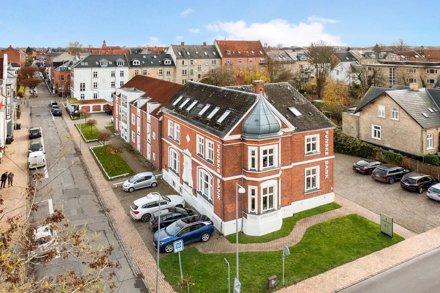 Vue aérienne - Architectural Home with Parking in Hunderup