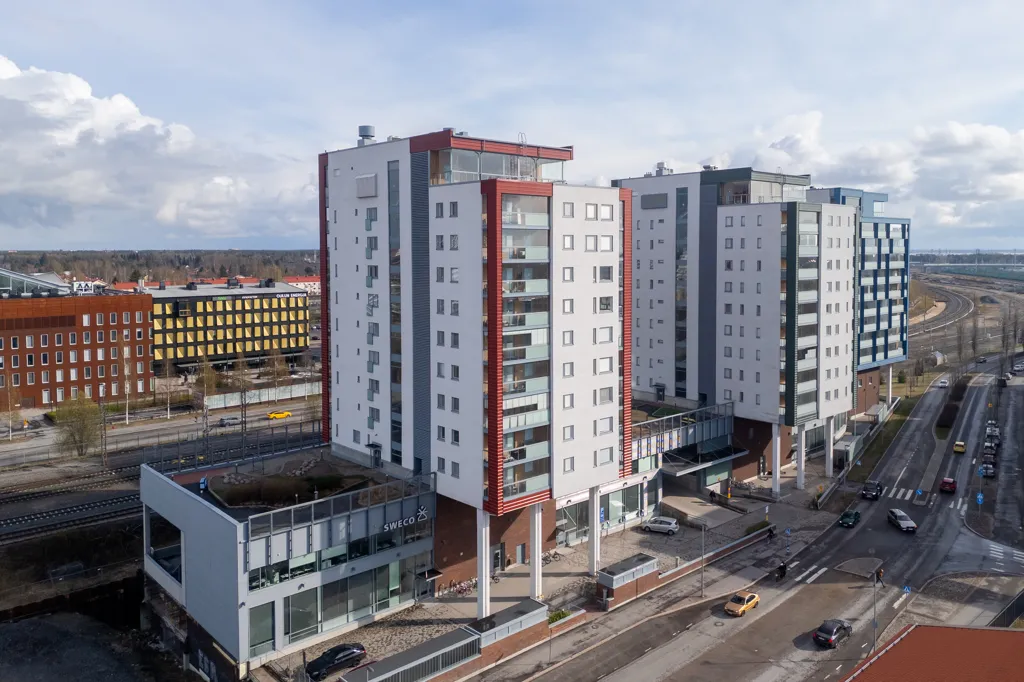 Õhuvaade - City Centre Flat with Balcony in Oulu