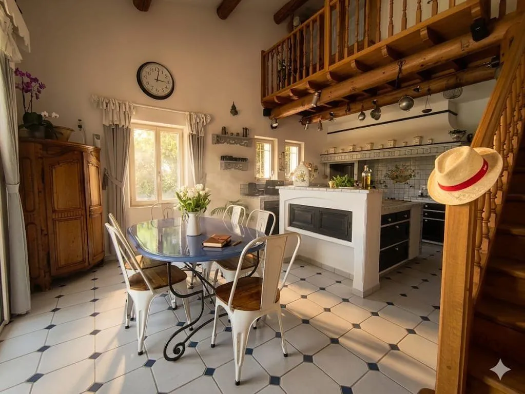 Dining Room - Luxury House with Pool in Les Baux de Provence