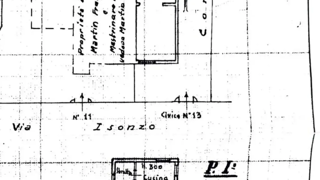 Plan - Villa with Garden and River View in Treviso
