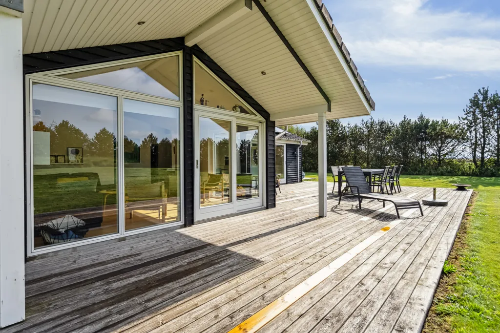 Terrace - Summerhouse with Wellness Area in Ringkøbing