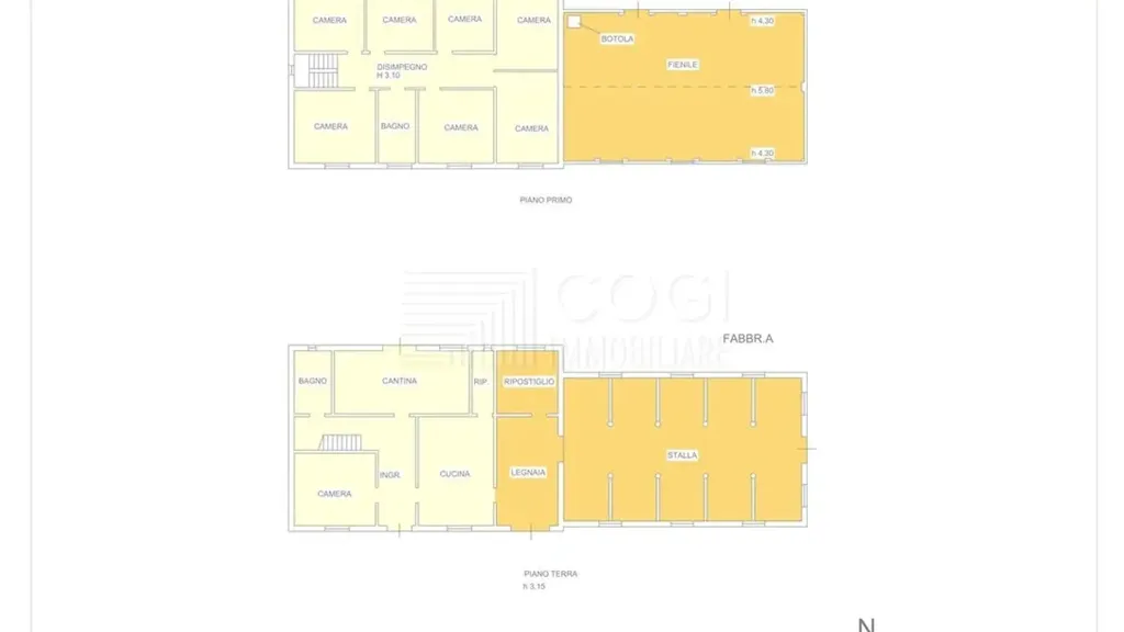 Plan - Rustic House with Garden in Sant'Agata sul Santerno