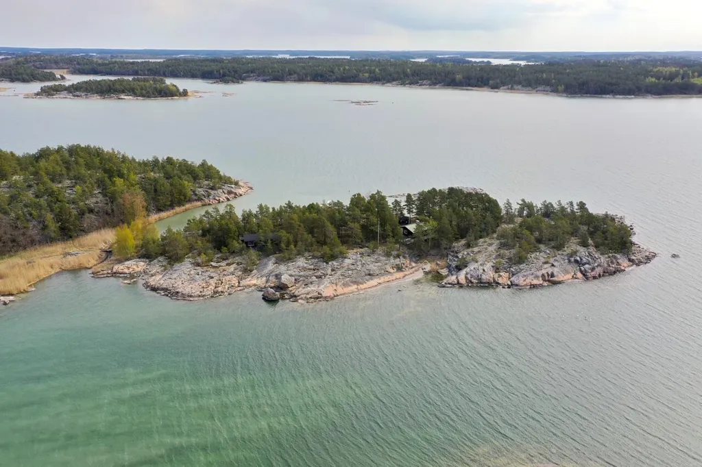 Vue aérienne - Private Island with Sauna in Naantali