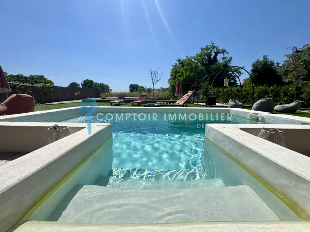 Piscine - Maison Luxueuse avec Vue sur St Côme à Clarensac