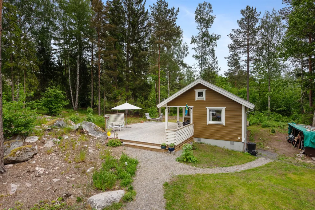 Aerial - Renovated Holiday Home with Boat Access in Båtsviken