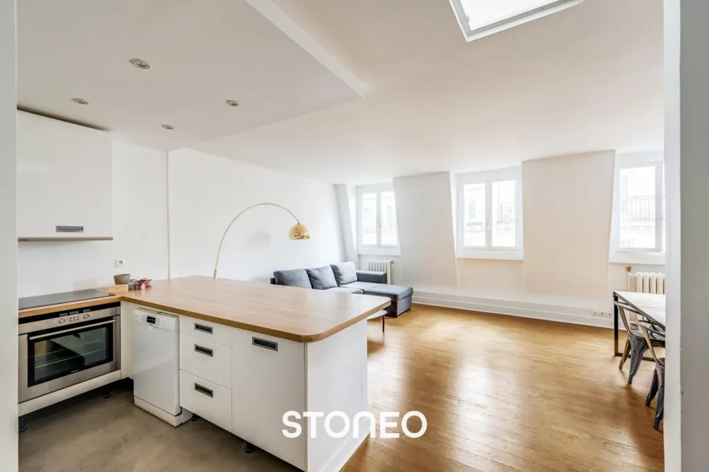 Cucina - 3-Piece Flat with Garden View in Paris 5