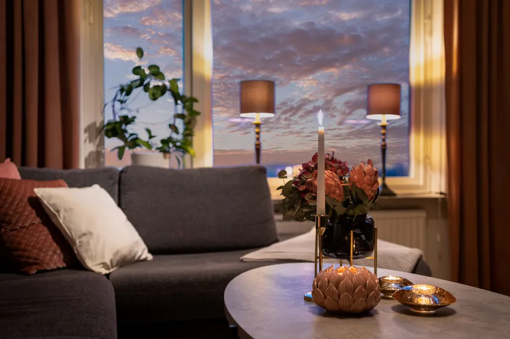 Séjour - Apartment with Balcony and View in Göteborg