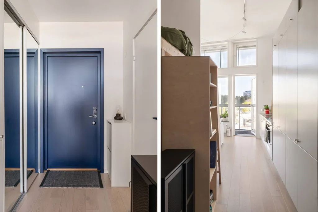Entrée - Studio Apartment with High Ceilings in Roslags Näsby