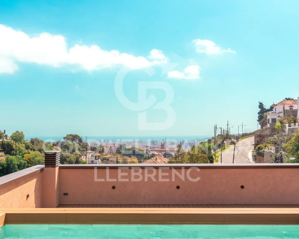 Piscine - New Build Penthouse with Terrace in Vallvidrera