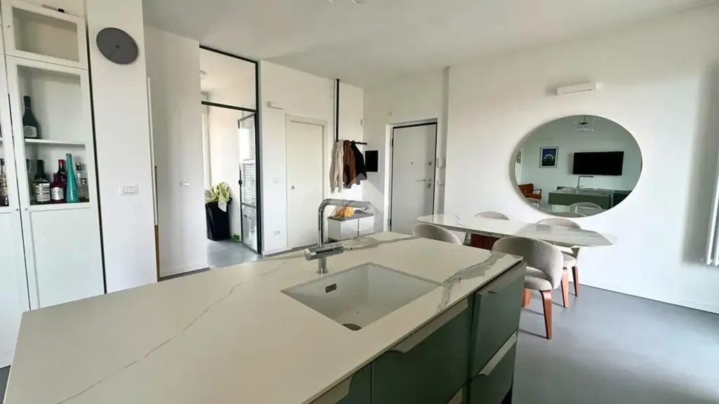 Köök - Panoramic Attico with Terrace in Torino