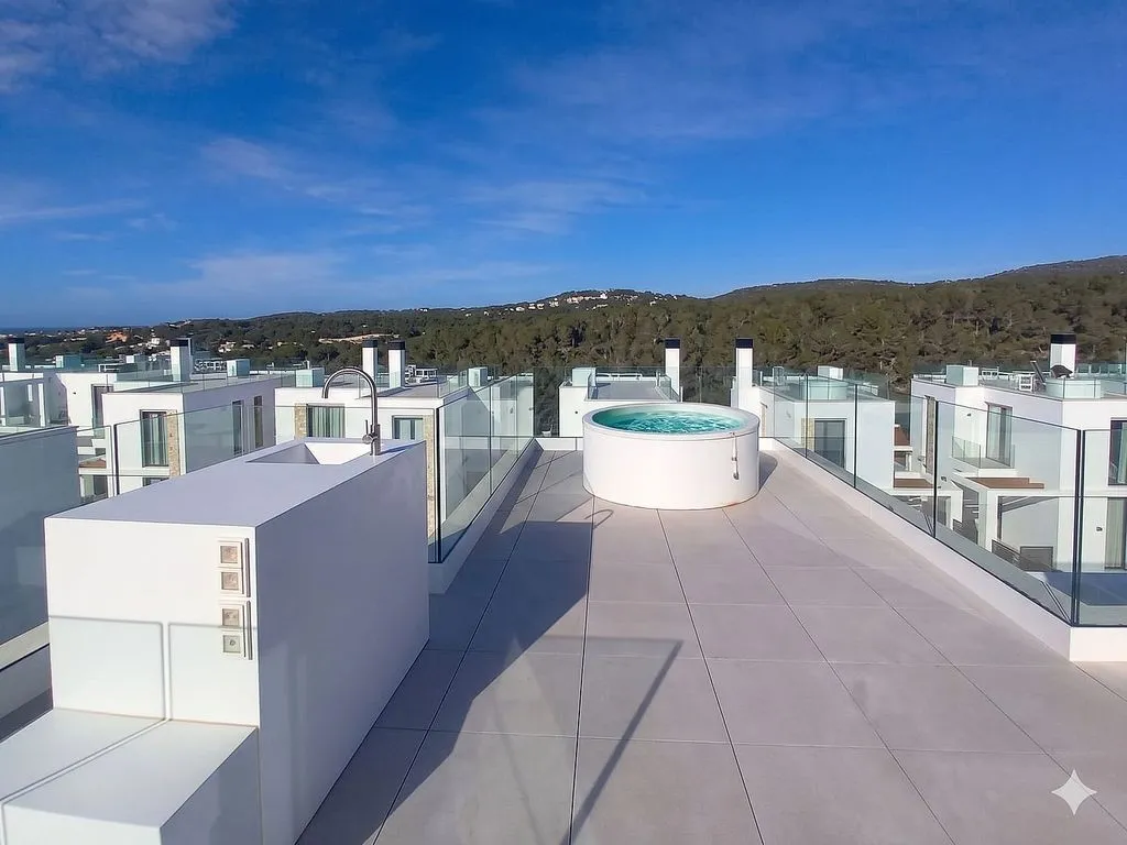 Terrass - New Villa with Pool in Cala Tarida, Ibiza