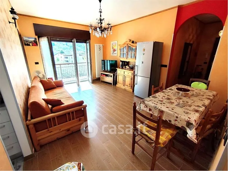 Dining Room - Rearranged Apartment with Mountain View in Saint-Vincent