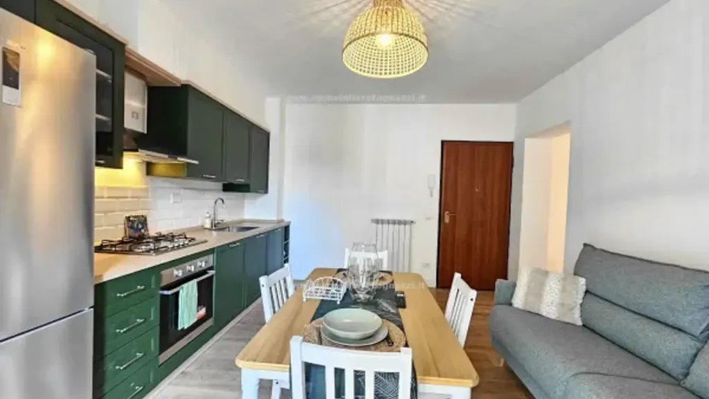 Cuisine - Rustic Bilocale with Private Parking in Certaldo Centre