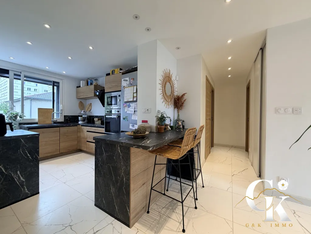 Cucina - Renovated Flat with Mountain View in Grenoble