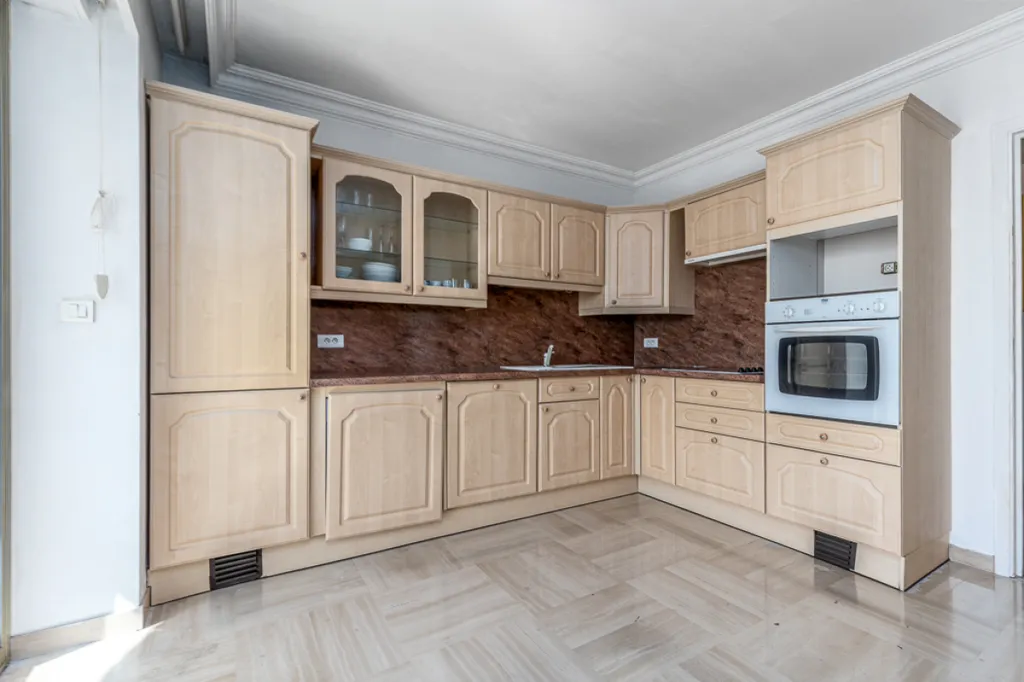 Köök - 3-Bedroom Apartment with Sea View in Nice