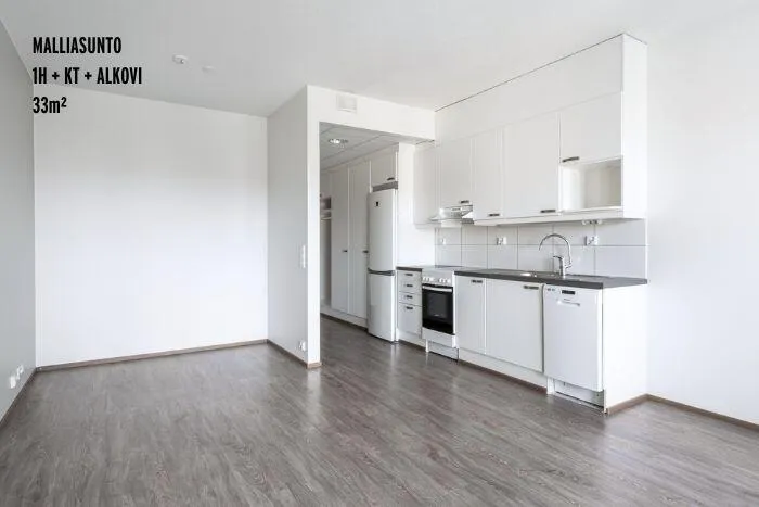 Cucina - Modern Apartment with Balcony in Tampere