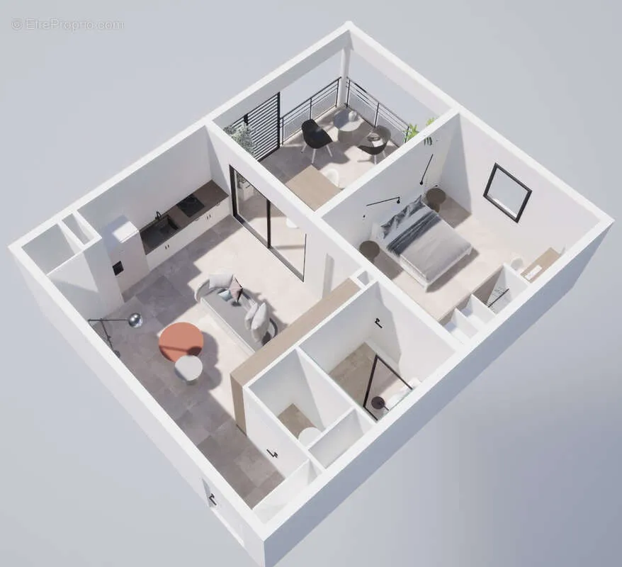 Plan - Appartement Neuf avec Terrasse au Marin