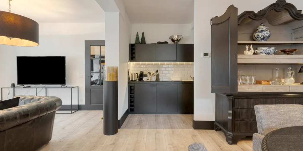 Living Room - Characterful Flat with Impressive Interior in Oud-Rekem