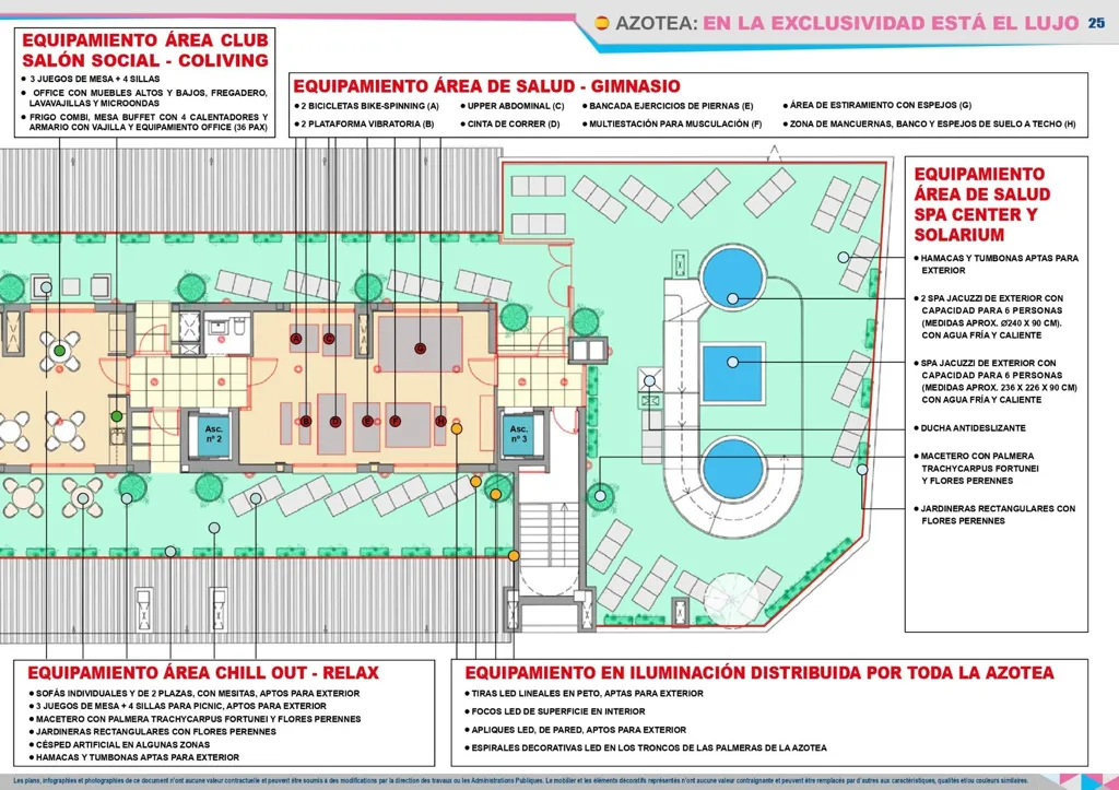 Floor Plan - Modern Flat with Gym and Spa in Castellón