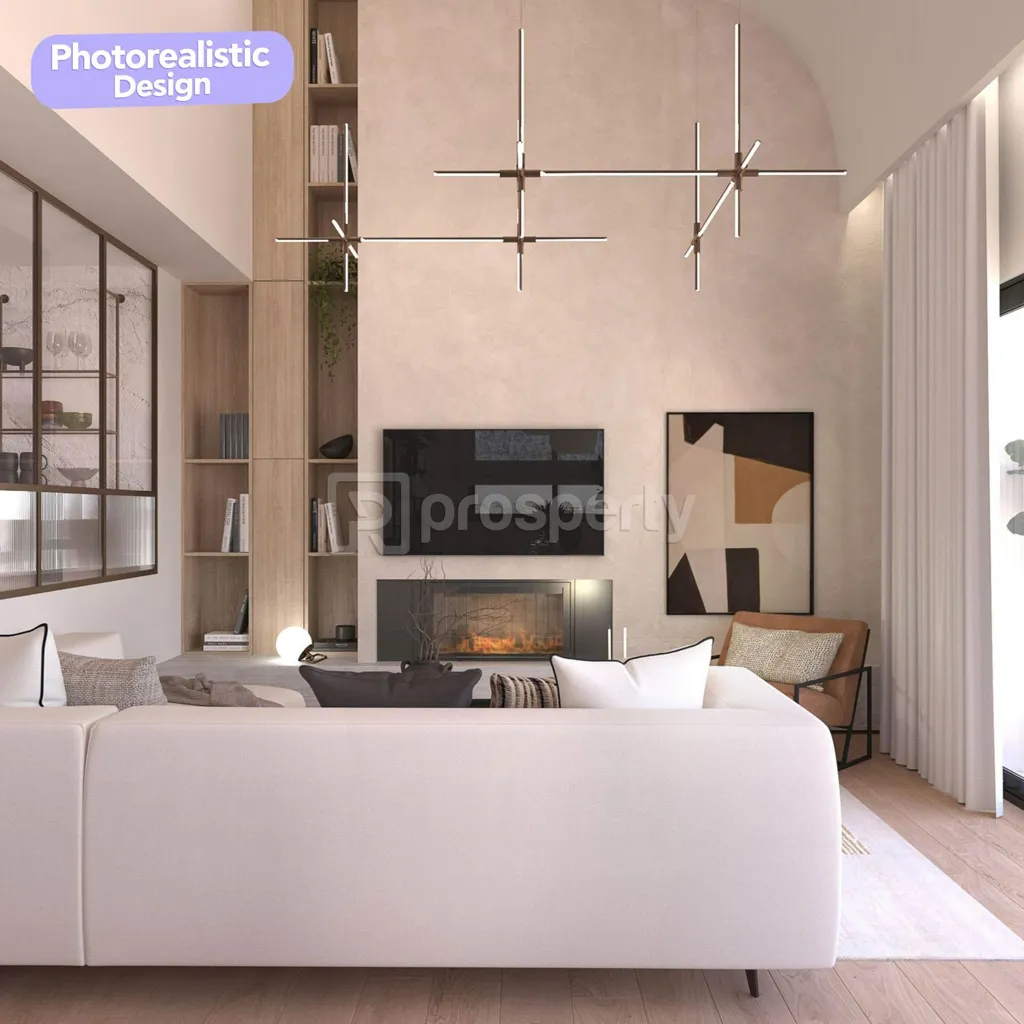 Living Room - Maisonette with Solar Panels in Glyfada