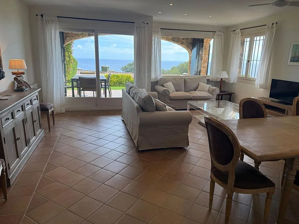 Séjour - Semi-detached House with Pool in Llafranc