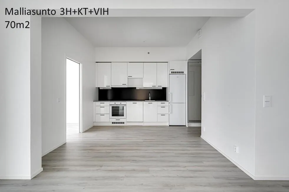 Köök - Modern Flat with Glazed Balcony in Aurinkolahti